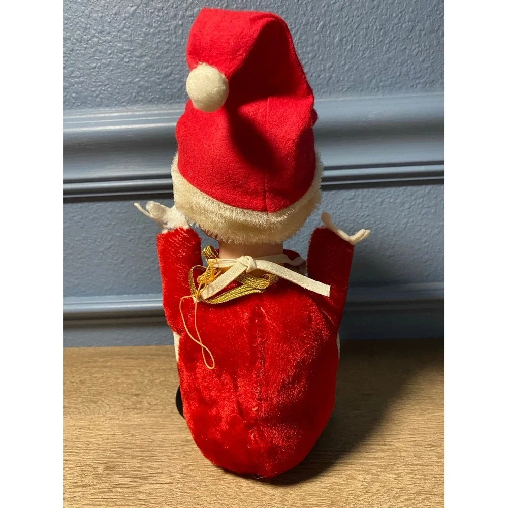 VTG Gunderful Creation Santa Rubber Face Roly Poly Musical Chime Doll Gund Japan